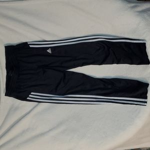 Adidas Size S (8) Girls Black and White Pants